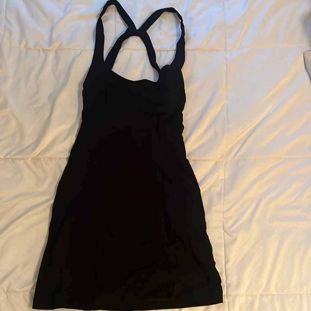 free people intimately black mini dress